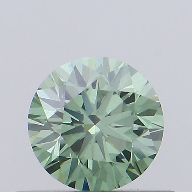 Loose Diamond - ROUND 0.45ct Fancy Vivid Green VS1: Loose Diamond - ROUND 0.45ct Fancy Vivid Green VS1 Source: This is a real non-mined Diamond that has been grown in a lab Shape: ROUND Carats: 0.45 Color: Fancy Vivid Green Certification: IGI Video: