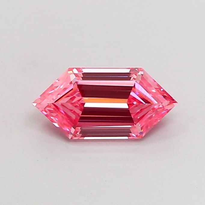 Loose Diamond - HEXAGONAL 0.85ct Fancy Vivid Pink VS1: Loose Diamond - HEXAGONAL 0.85ct Fancy Vivid Pink VS1 Source: This is a real non-mined Diamond that has been grown in a lab Shape: HEXAGONAL Carats: 0.85 Color: Fancy Vivid Pink Certification: NONE Vi