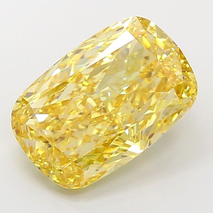 Loose Diamond - CUSHION MODIFIED 8.0ct Fancy Intense Yellow VS1: Loose Diamond - CUSHION MODIFIED 8.0ct Fancy Intense Yellow VS1 Source: This is a real non-mined Diamond that has been grown in a lab Shape: CUSHION MODIFIED Carats: 8.0 Color: Fancy Intense Yellow Ce