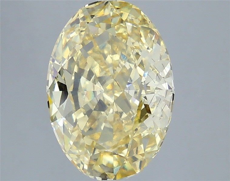 Loose Diamond - OVAL 5.09ct Fancy Intense Yellow SI1: Loose Diamond - OVAL 5.09ct Fancy Intense Yellow SI1 Source: This is a real non-mined Diamond that has been grown in a lab Shape: OVAL Carats: 5.09 Color: Fancy Intense Yellow Certification: IGI Video