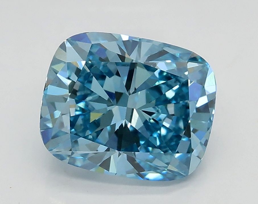 Loose Diamond - CUSHION BRILLIANT 2.0ct Fancy Vivid Blue VS1: Loose Diamond - CUSHION BRILLIANT 2.0ct Fancy Vivid Blue VS1 Source: This is a real non-mined Diamond that has been grown in a lab Shape: CUSHION BRILLIANT Carats: 2.0 Color: Fancy Vivid Blue Certific