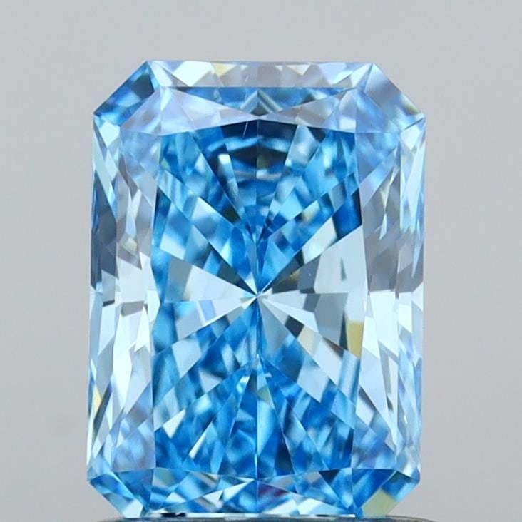 Loose Diamond - RADIANT 0.92ct Fancy Vivid Blue VS1: Loose Diamond - RADIANT 0.92ct Fancy Vivid Blue VS1 Source: This is a real non-mined Diamond that has been grown in a lab Shape: RADIANT Carats: 0.92 Color: Fancy Vivid Blue Certification: IGI Video: