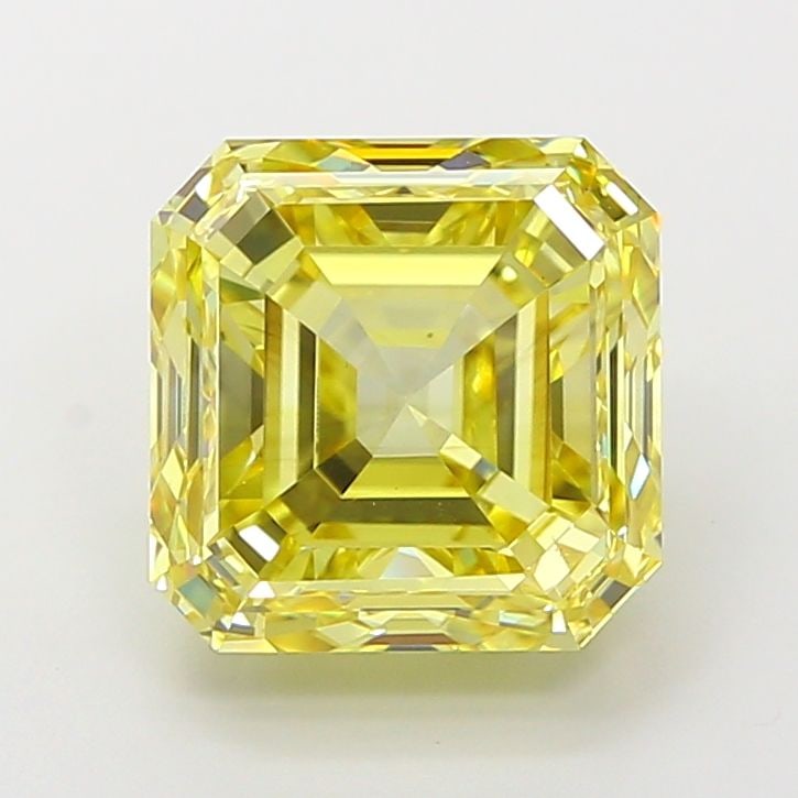 Loose Diamond - ASSCHER 4.01ct Fancy Intense Yellow VS1: Loose Diamond - ASSCHER 4.01ct Fancy Intense Yellow VS1 Source: This is a real non-mined Diamond that has been grown in a lab Shape: ASSCHER Carats: 4.01 Color: Fancy Intense Yellow Certification: IGI