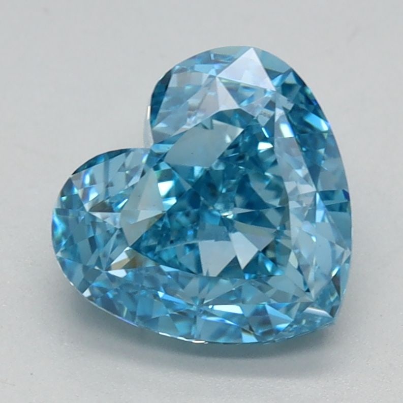 Loose Diamond - HEART 1.58ct Fancy Vivid Blue VS1: Loose Diamond - HEART 1.58ct Fancy Vivid Blue VS1 Source: This is a real non-mined Diamond that has been grown in a lab Shape: HEART Carats: 1.58 Color: Fancy Vivid Blue Certification: IGI Video:
