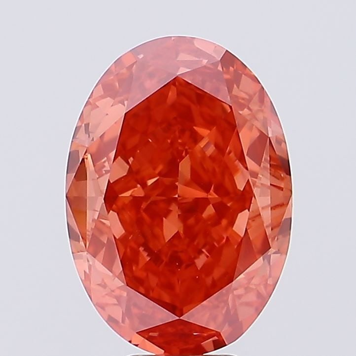 Loose Diamond - OVAL 9.46ct Fancy Vivid Red VS1 (1 of 1)