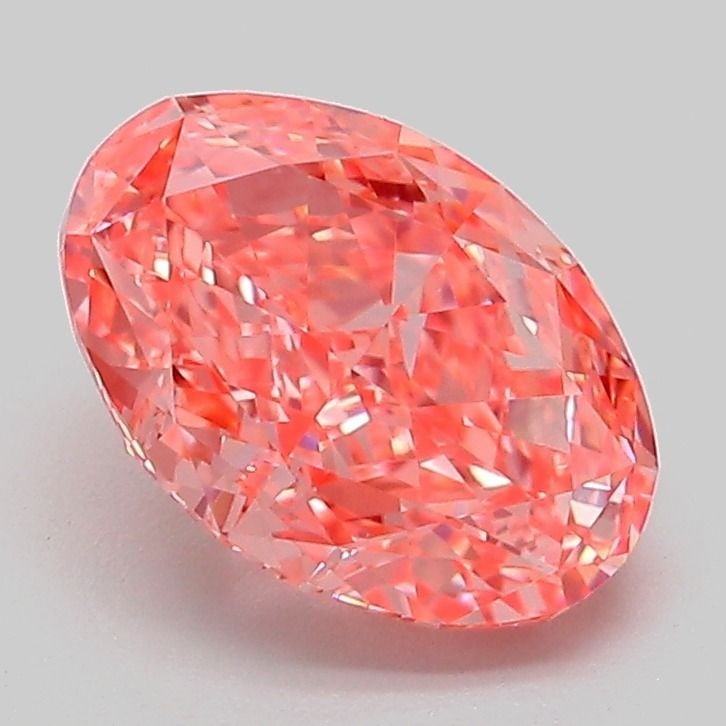Loose Diamond - OVAL 2.1ct Fancy Vivid Pink VVS2: Loose Diamond - OVAL 2.1ct Fancy Vivid Pink VVS2 Source: This is a real non-mined Diamond that has been grown in a lab Shape: OVAL Carats: 2.1 Color: Fancy Vivid Pink Certification: IGI Video: