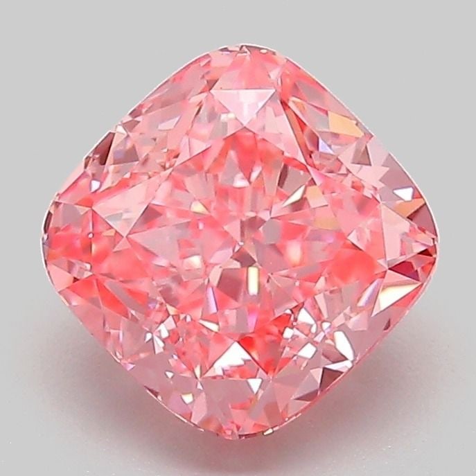 Loose Diamond - CUSHION MODIFIED 2.06ct Fancy Vivid Pink VVS2: Loose Diamond - CUSHION MODIFIED 2.06ct Fancy Vivid Pink VVS2 Source: This is a real non-mined Diamond that has been grown in a lab Shape: CUSHION MODIFIED Carats: 2.06 Color: Fancy Vivid Pink Certifi