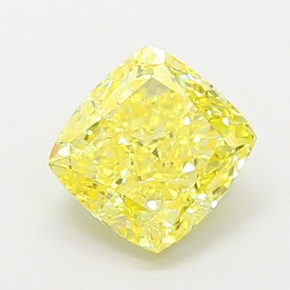 Loose Diamond - CUSHION MODIFIED 1.54ct Fancy Vivid Yellow VS1: Loose Diamond - CUSHION MODIFIED 1.54ct Fancy Vivid Yellow VS1 Source: This is a real non-mined Diamond that has been grown in a lab Shape: CUSHION MODIFIED Carats: 1.54 Color: Fancy Vivid Yellow Cert