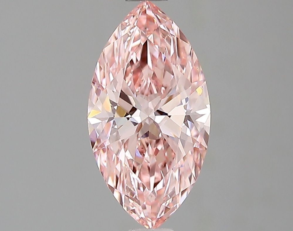 Loose Diamond - MARQUISE 1.07ct Fancy Vivid Pink VS1: Loose Diamond - MARQUISE 1.07ct Fancy Vivid Pink VS1 Source: This is a real non-mined Diamond that has been grown in a lab Shape: MARQUISE Carats: 1.07 Color: Fancy Vivid Pink Certification: IGI Video