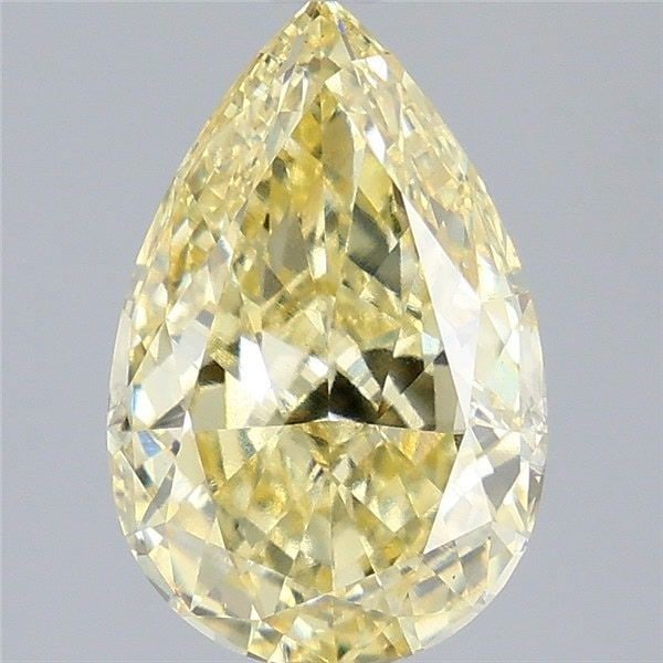 Loose Diamond - PEAR 3.04ct Fancy Intense Yellow VS1: Loose Diamond - PEAR 3.04ct Fancy Intense Yellow VS1 Source: This is a real non-mined Diamond that has been grown in a lab Shape: PEAR Carats: 3.04 Color: Fancy Intense Yellow Certification: IGI Video