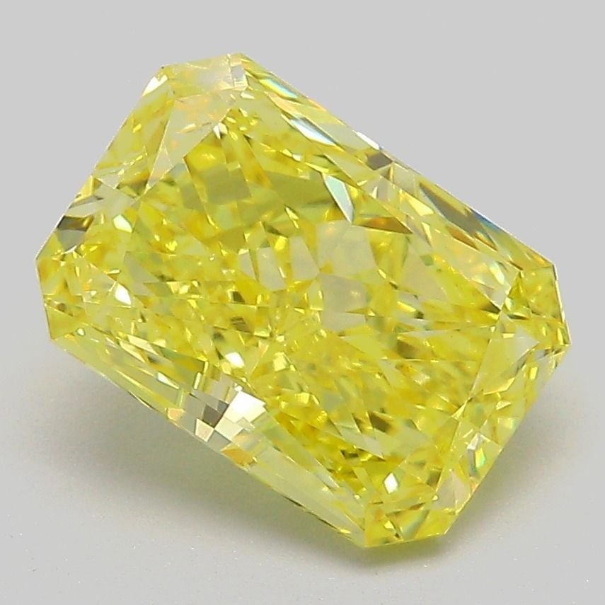 Loose Diamond - RADIANT 3.03ct Fancy Vivid Yellow SI1: Loose Diamond - RADIANT 3.03ct Fancy Vivid Yellow SI1 Source: This is a real non-mined Diamond that has been grown in a lab Shape: RADIANT Carats: 3.03 Color: Fancy Vivid Yellow Certification: IGI Add