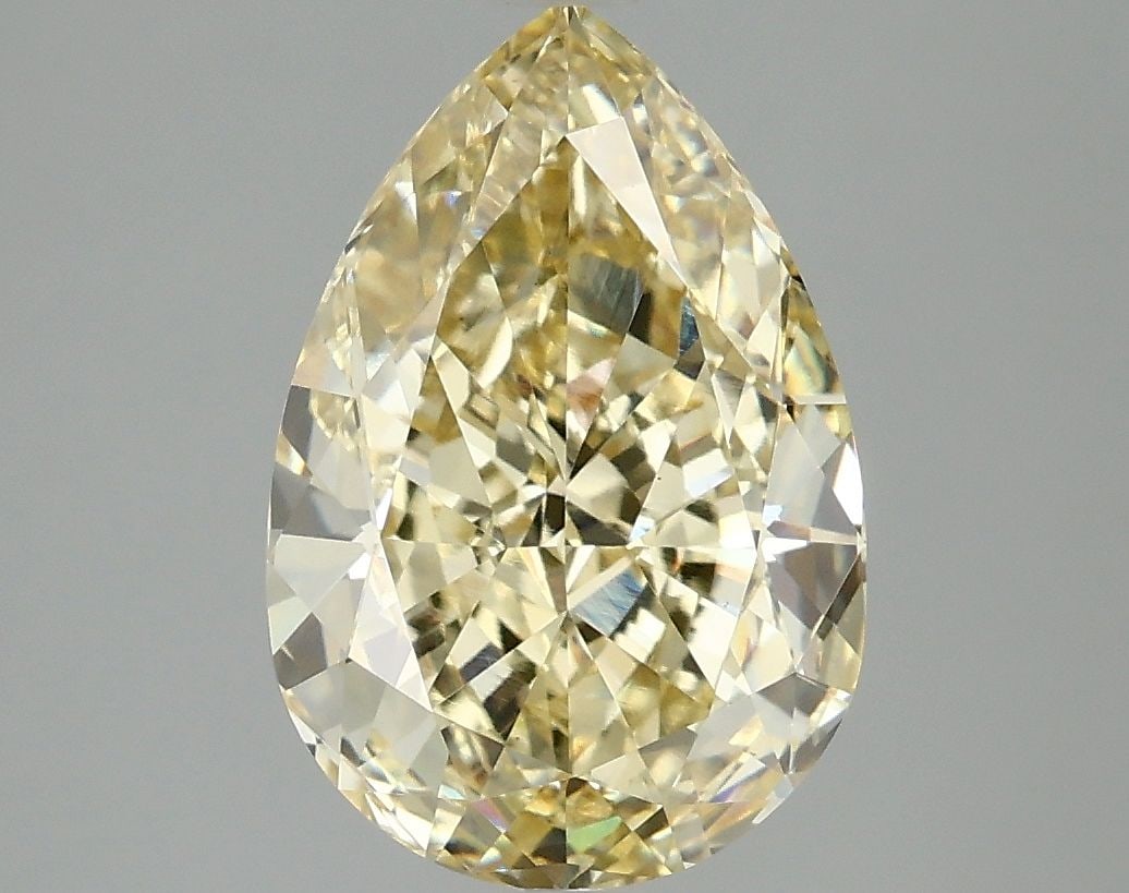 Loose Diamond - PEAR 4.02ct Fancy Intense Yellow VS1 (1 of 1)