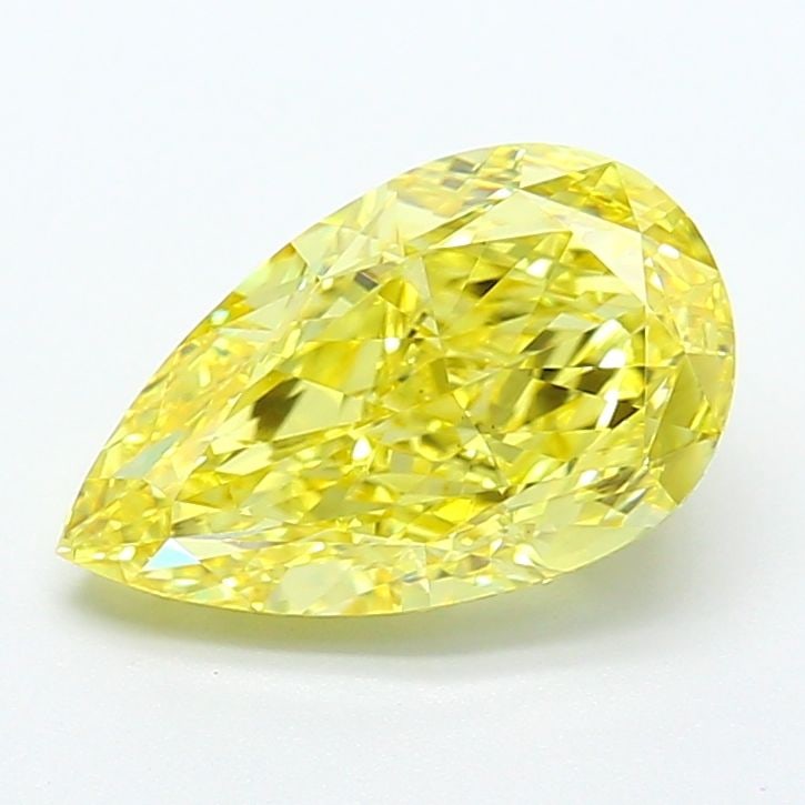 Loose Diamond - PEAR 3.09ct Fancy Vivid Yellow VS1: Loose Diamond - PEAR 3.09ct Fancy Vivid Yellow VS1 Source: This is a real non-mined Diamond that has been grown in a lab Shape: PEAR Carats: 3.09 Color: Fancy Vivid Yellow Certification: IGI Video: