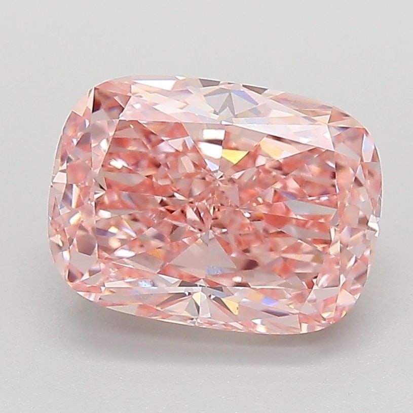 Loose Diamond - CUSHION MODIFIED 2.51ct Fancy Vivid Pink VS1: Loose Diamond - CUSHION MODIFIED 2.51ct Fancy Vivid Pink VS1 Source: This is a real non-mined Diamond that has been grown in a lab Shape: CUSHION MODIFIED Carats: 2.51 Color: Fancy Vivid Pink Certific