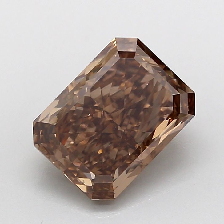 Loose Diamond - RADIANT 2.02ct Fancy Light Brown VS1: Loose Diamond - RADIANT 2.02ct Fancy Light Brown VS1 Source: This is a real non-mined Diamond that has been grown in a lab Shape: RADIANT Carats: 2.02 Color: Fancy Light Brown Certification: IGI Video