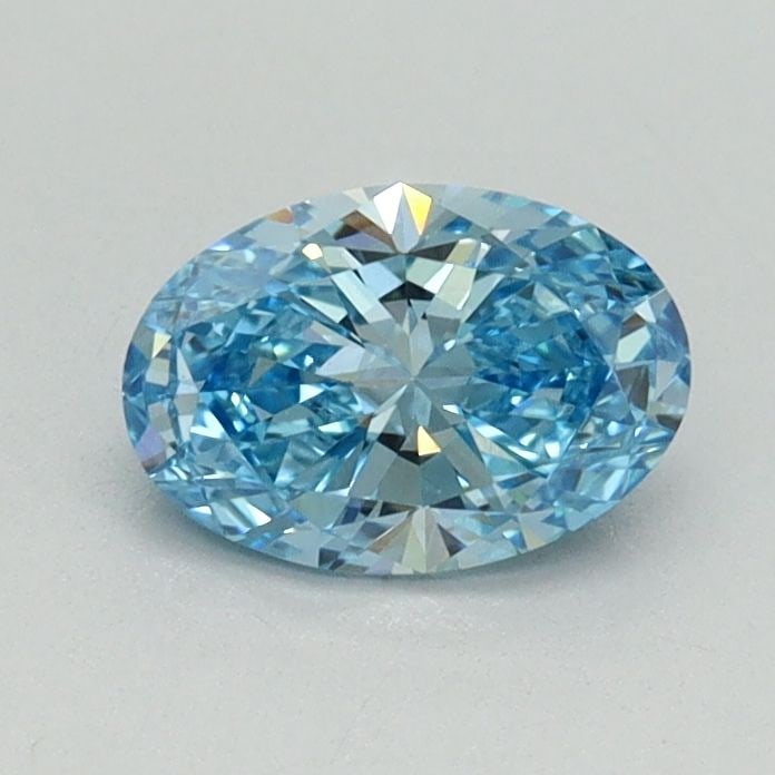 Loose Diamond - OVAL 0.62ct Fancy Vivid Blue VVS2: Loose Diamond - OVAL 0.62ct Fancy Vivid Blue VVS2 Source: This is a real non-mined Diamond that has been grown in a lab Shape: OVAL Carats: 0.62 Color: Fancy Vivid Blue Certification: IGI Video: