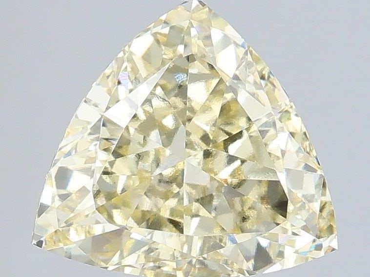 Loose Diamond - TRIANGULAR 2.54ct Fancy Yellow VS1: Loose Diamond - TRIANGULAR 2.54ct Fancy Yellow VS1 Source: This is a real non-mined Diamond that has been grown in a lab Shape: TRIANGULAR Carats: 2.54 Color: Fancy Yellow Certification: IGI Video: