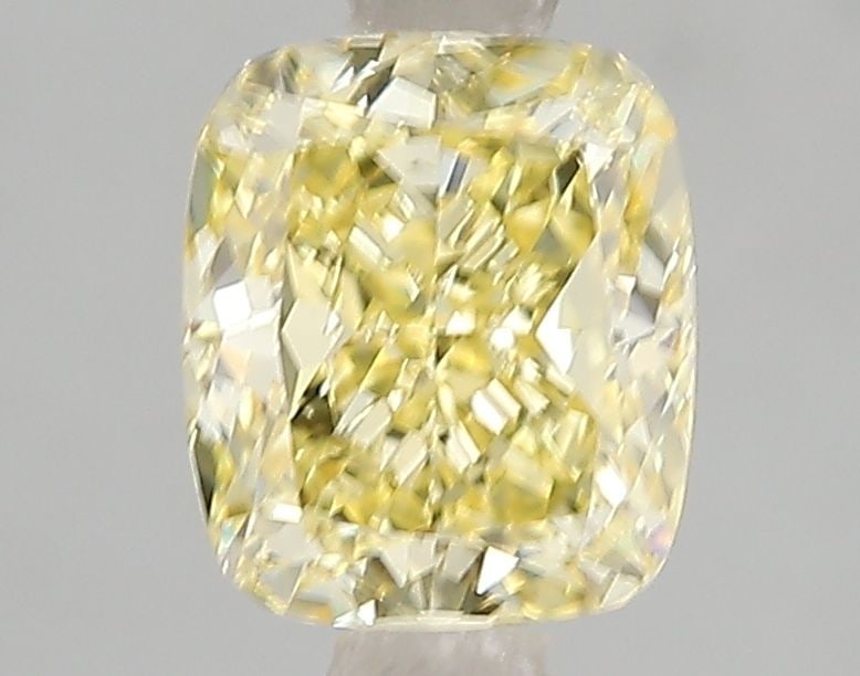 Loose Diamond - CUSHION BRILLIANT 2.03ct Fancy Vivid Yellow VS1: Loose Diamond - CUSHION BRILLIANT 2.03ct Fancy Vivid Yellow VS1 Source: This is a real non-mined Diamond that has been grown in a lab Shape: CUSHION BRILLIANT Carats: 2.03 Color: Fancy Vivid Yellow