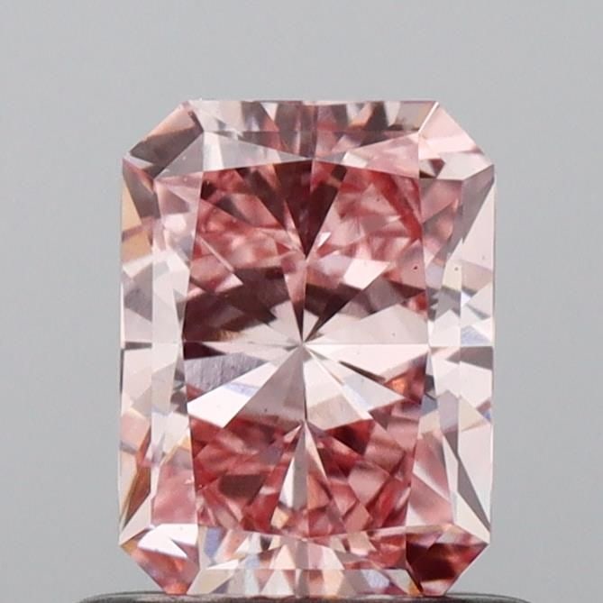 Loose Diamond - RADIANT 0.7ct Fancy Intense Pink VS2: Loose Diamond - RADIANT 0.7ct Fancy Intense Pink VS2 Source: This is a real non-mined Diamond that has been grown in a lab Shape: RADIANT Carats: 0.7 Color: Fancy Intense Pink Certification: IGI Video