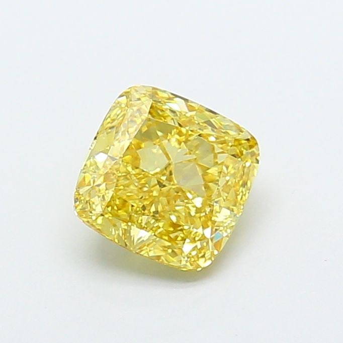 Loose Diamond - CUSHION MODIFIED 1.69ct Fancy Intense Yellow VS1: Loose Diamond - CUSHION MODIFIED 1.69ct Fancy Intense Yellow VS1 Source: This is a real non-mined Diamond that has been grown in a lab Shape: CUSHION MODIFIED Carats: 1.69 Color: Fancy Intense Yellow 