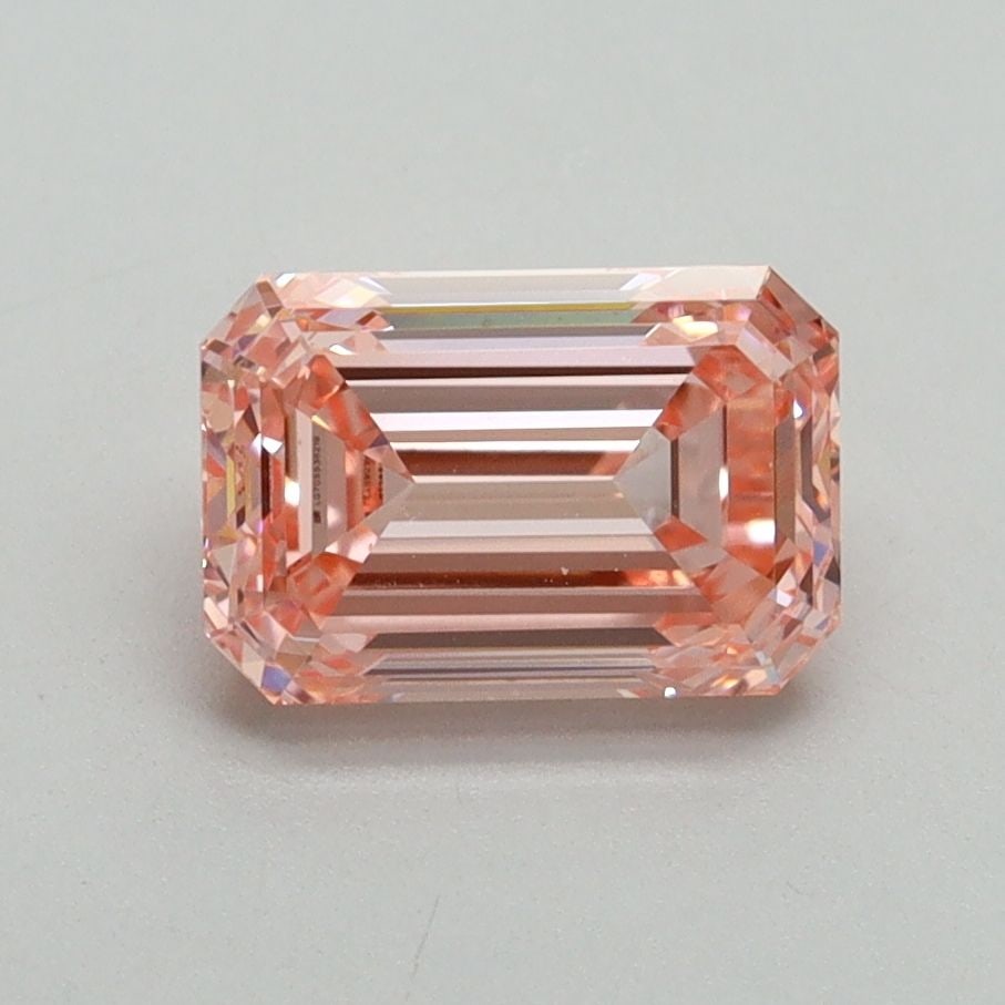 Loose Diamond - EMERALD 1.54ct Fancy Vivid Pink VVS2: Loose Diamond - EMERALD 1.54ct Fancy Vivid Pink VVS2 Source: This is a real non-mined Diamond that has been grown in a lab Shape: EMERALD Carats: 1.54 Color: Fancy Vivid Pink Certification: IGI Video: