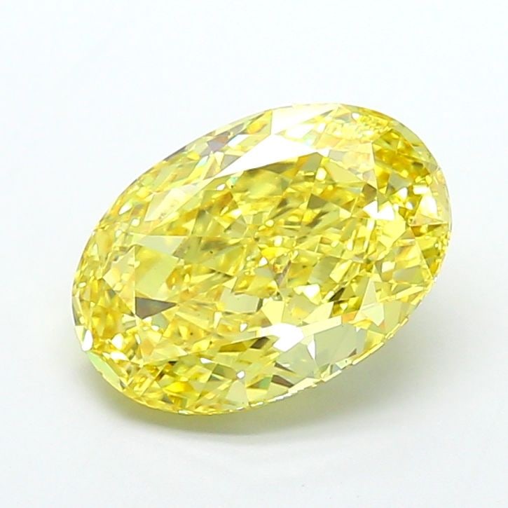 Loose Diamond - OVAL 7.25ct Fancy Vivid Yellow VS1: Loose Diamond - OVAL 7.25ct Fancy Vivid Yellow VS1 Source: This is a real non-mined Diamond that has been grown in a lab Shape: OVAL Carats: 7.25 Color: Fancy Vivid Yellow Certification: IGI Video: