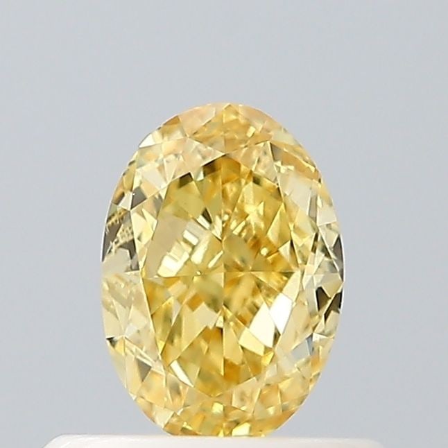 Loose Diamond - OVAL 0.51ct Fancy Intense Yellow VVS2: Loose Diamond - OVAL 0.51ct Fancy Intense Yellow VVS2 Source: This is a real non-mined Diamond that has been grown in a lab Shape: OVAL Carats: 0.51 Color: Fancy Intense Yellow Certification: IGI Vide