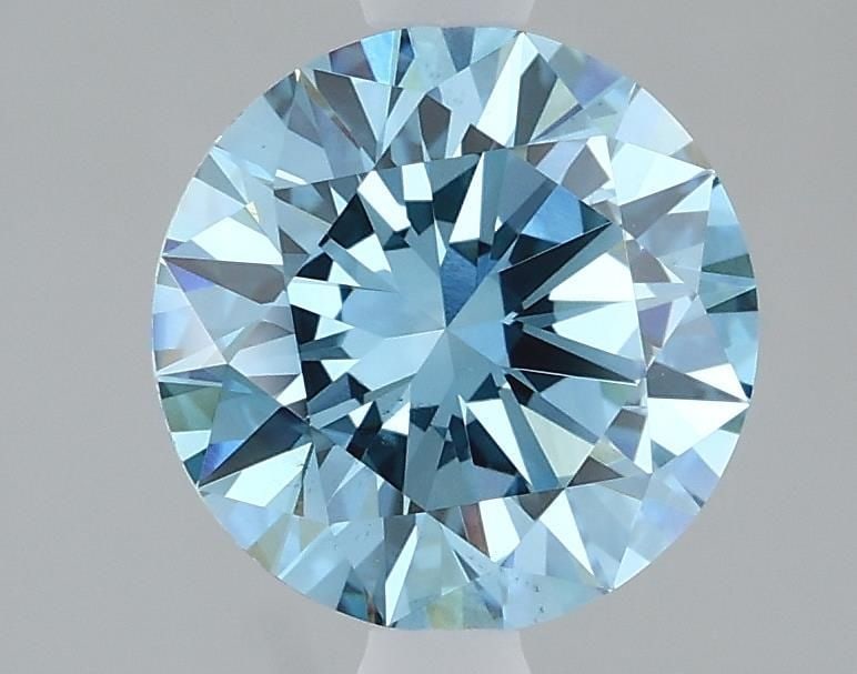 Loose Diamond - ROUND 1.74ct Fancy Vivid Blue VS2: Loose Diamond - ROUND 1.74ct Fancy Vivid Blue VS2 Source: This is a real non-mined Diamond that has been grown in a lab Shape: ROUND Carats: 1.74 Color: Fancy Vivid Blue Certification: IGI Video: