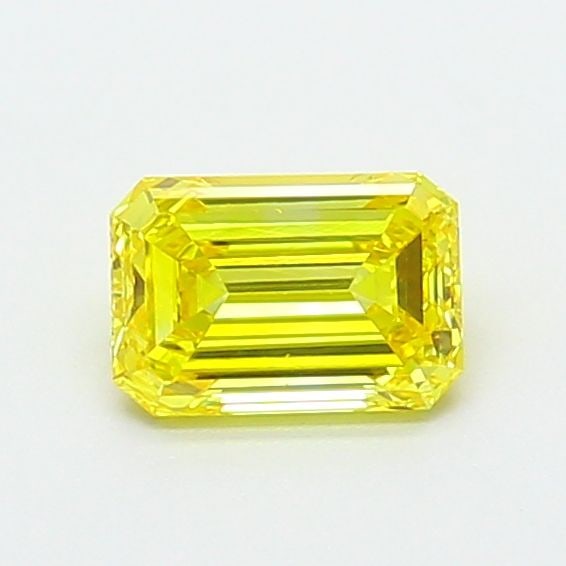 Loose Diamond - EMERALD 0.76ct Fancy Vivid Yellow VS1: Loose Diamond - EMERALD 0.76ct Fancy Vivid Yellow VS1 Source: This is a real non-mined Diamond that has been grown in a lab Shape: EMERALD Carats: 0.76 Color: Fancy Vivid Yellow Certification: IGI Vid