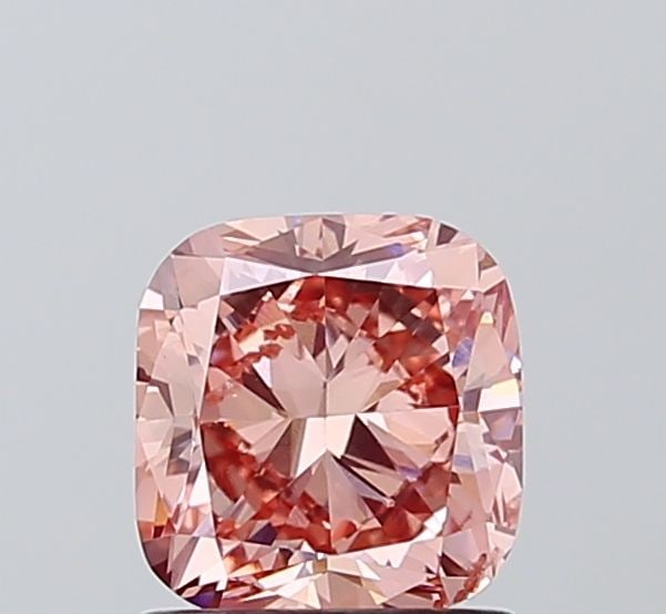 Loose Diamond - CUSHION MODIFIED 1.38ct Fancy Intense Pink SI1: Loose Diamond - CUSHION MODIFIED 1.38ct Fancy Intense Pink SI1 Source: This is a real non-mined Diamond that has been grown in a lab Shape: CUSHION MODIFIED Carats: 1.38 Color: Fancy Intense Pink Cert