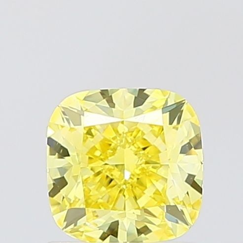 Loose Diamond - CUSHION BRILLIANT 1.01ct Fancy Vivid Yellow VS1: Loose Diamond - CUSHION BRILLIANT 1.01ct Fancy Vivid Yellow VS1 Source: This is a real non-mined Diamond that has been grown in a lab Shape: CUSHION BRILLIANT Carats: 1.01 Color: Fancy Vivid Yellow