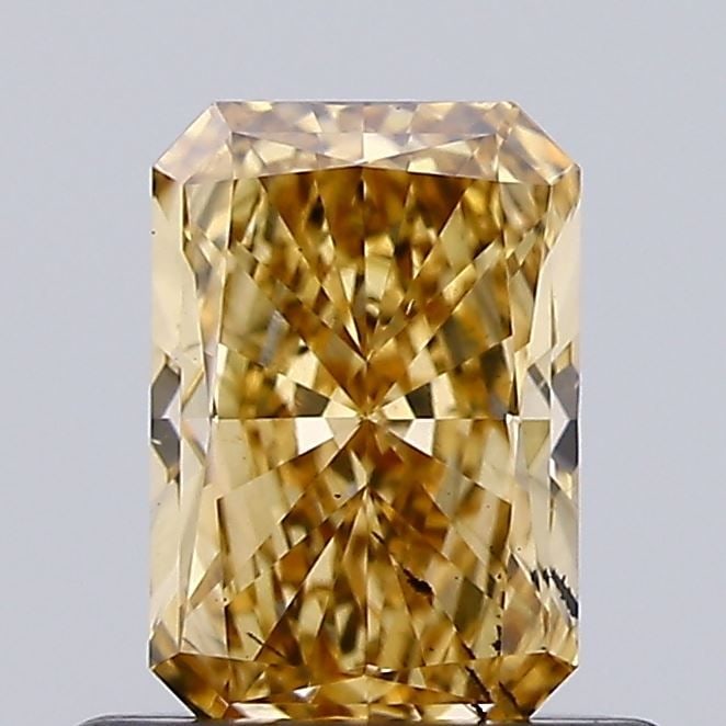 Loose Diamond - RADIANT 0.7ct Fancy Vivid Yellowish Brown SI2: Loose Diamond - RADIANT 0.7ct Fancy Vivid Yellowish Brown SI2 Source: This is a real non-mined Diamond that has been grown in a lab Shape: RADIANT Carats: 0.7 Color: Fancy Vivid Yellowish Brown