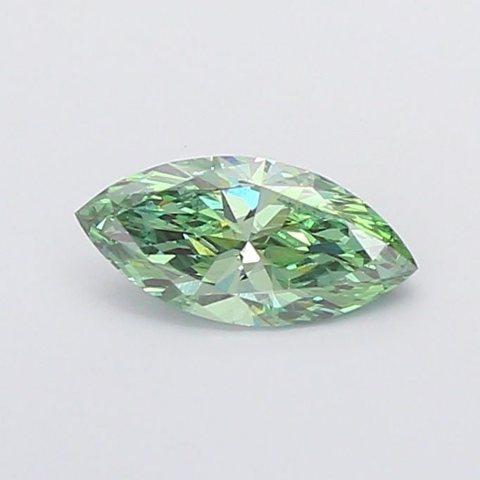 Loose Diamond - MARQUISE 1.0ct Fancy Vivid Green VS2: Loose Diamond - MARQUISE 1.0ct Fancy Vivid Green VS2 Source: This is a real non-mined Diamond that has been grown in a lab Shape: MARQUISE Carats: 1.0 Color: Fancy Vivid Green Certification: IGI Video