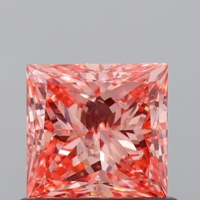 Loose Diamond - PRINCESS 0.71ct Fancy Vivid Pink SI1: Loose Diamond - PRINCESS 0.71ct Fancy Vivid Pink SI1 Source: This is a real non-mined Diamond that has been grown in a lab Shape: PRINCESS Carats: 0.71 Color: Fancy Vivid Pink Certification: IGI