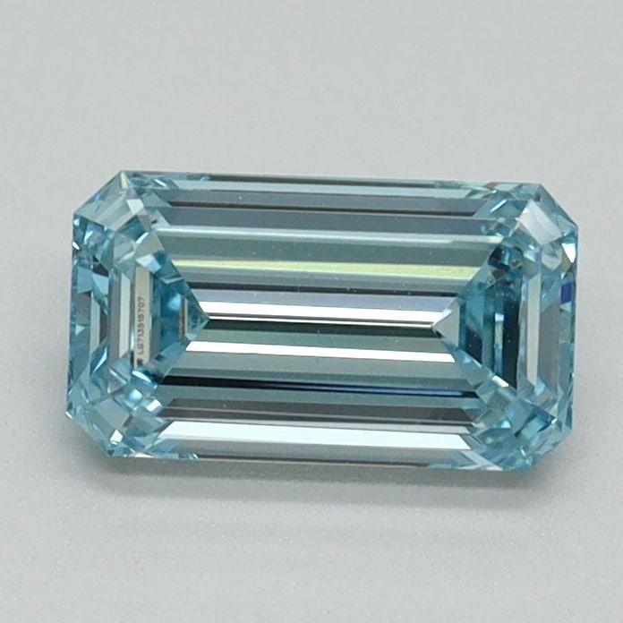 Loose Diamond - EMERALD 0.91ct Fancy Vivid Blue VS2: Loose Diamond - EMERALD 0.91ct Fancy Vivid Blue VS2 Source: This is a real non-mined Diamond that has been grown in a lab Shape: EMERALD Carats: 0.91 Color: Fancy Vivid Blue Certification: IGI Video: