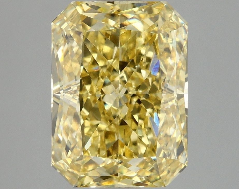 Loose Diamond - RADIANT 4.05ct Fancy Vivid Yellow VVS2: Loose Diamond - RADIANT 4.05ct Fancy Vivid Yellow VVS2 Source: This is a real non-mined Diamond that has been grown in a lab Shape: RADIANT Carats: 4.05 Color: Fancy Vivid Yellow Certification: IGI Vi