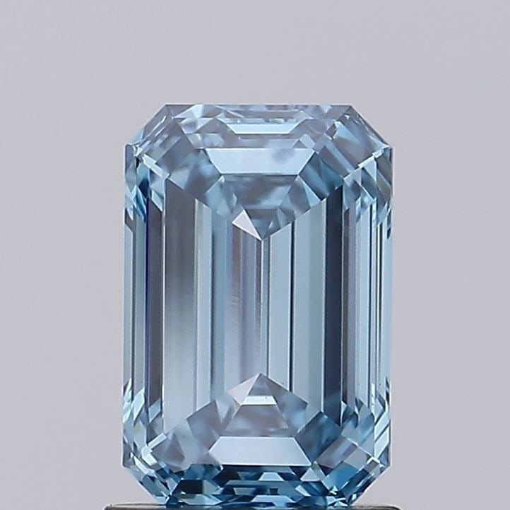 Loose Diamond - EMERALD 2.04ct Fancy Intense Greenish Blue VS1: Loose Diamond - EMERALD 2.04ct Fancy Intense Greenish Blue VS1 Source: This is a real non-mined Diamond that has been grown in a lab Shape: EMERALD Carats: 2.04 Color: Fancy Intense Greenish Blue Cert