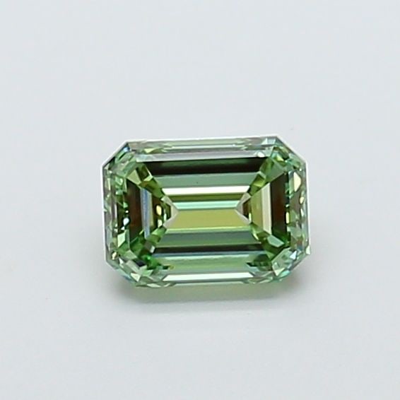 Loose Diamond - EMERALD 1.01ct Fancy Vivid Green VS1: Loose Diamond - EMERALD 1.01ct Fancy Vivid Green VS1 Source: This is a real non-mined Diamond that has been grown in a lab Shape: EMERALD Carats: 1.01 Color: Fancy Vivid Green Certification: IGI Video