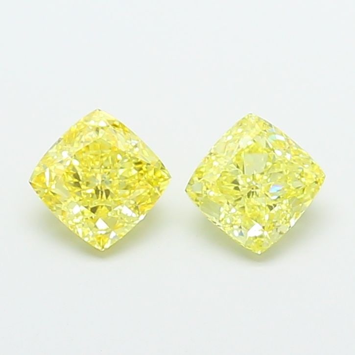 Loose Diamond - CUSHION MODIFIED 1.08ct Fancy Intense Yellow VS2: Loose Diamond - CUSHION MODIFIED 1.08ct Fancy Intense Yellow VS2 Source: This is a real non-mined Diamond that has been grown in a lab Shape: CUSHION MODIFIED Carats: 1.08 Color: Fancy Intense Yellow 