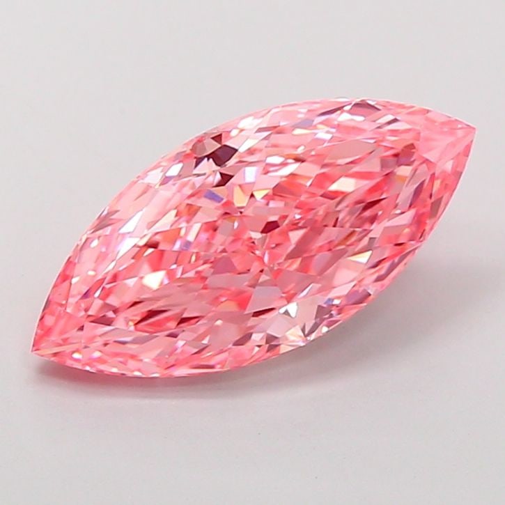 Loose Diamond - MARQUISE 3.01ct Fancy Vivid Pink VS1: Loose Diamond - MARQUISE 3.01ct Fancy Vivid Pink VS1 Source: This is a real non-mined Diamond that has been grown in a lab Shape: MARQUISE Carats: 3.01 Color: Fancy Vivid Pink Certification: IGI Video