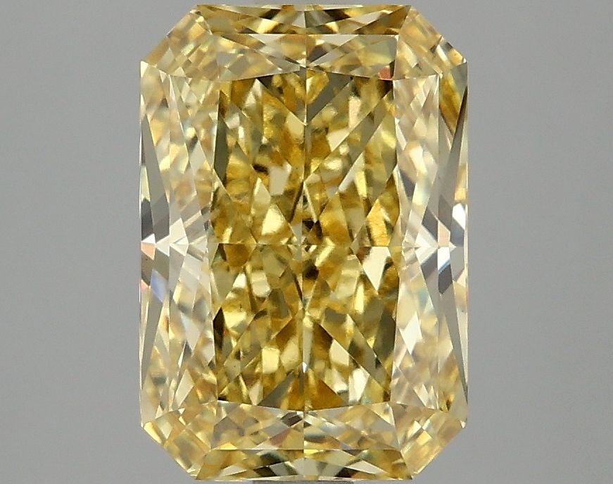 Loose Diamond - RADIANT 3.12ct Fancy Intense Yellow VS1: Loose Diamond - RADIANT 3.12ct Fancy Intense Yellow VS1 Source: This is a real non-mined Diamond that has been grown in a lab Shape: RADIANT Carats: 3.12 Color: Fancy Intense Yellow Certification: