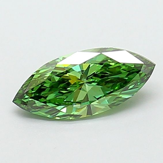Loose Diamond - MARQUISE 1.04ct Fancy Vivid Green VVS2: Loose Diamond - MARQUISE 1.04ct Fancy Vivid Green VVS2 Source: This is a real non-mined Diamond that has been grown in a lab Shape: MARQUISE Carats: 1.04 Color: Fancy Vivid Green Certification: IGI Vi
