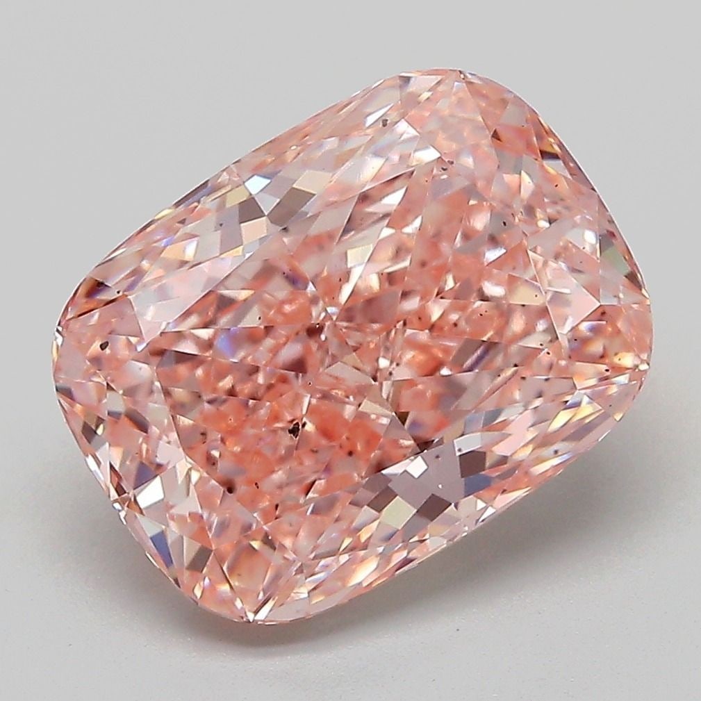 Loose Diamond - CUSHION MODIFIED 5.08ct Fancy Intense Pink SI1: Loose Diamond - CUSHION MODIFIED 5.08ct Fancy Intense Pink SI1 Source: This is a real non-mined Diamond that has been grown in a lab Shape: CUSHION MODIFIED Carats: 5.08 Color: Fancy Intense Pink