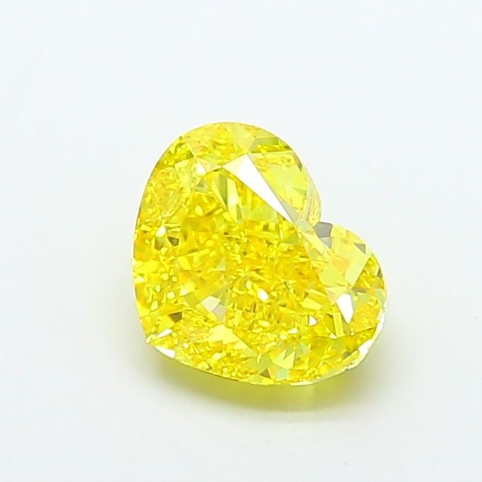Loose Diamond - HEART 4.12ct Fancy Vivid Yellow VS1: Loose Diamond - HEART 4.12ct Fancy Vivid Yellow VS1 Source: This is a real non-mined Diamond that has been grown in a lab Shape: HEART Carats: 4.12 Color: Fancy Vivid Yellow Certification: IGI Video: