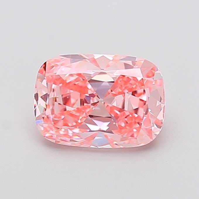 Loose Diamond - CUSHION MODIFIED 2.29ct Fancy Vivid Pink VVS2: Loose Diamond - CUSHION MODIFIED 2.29ct Fancy Vivid Pink VVS2 Source: This is a real non-mined Diamond that has been grown in a lab Shape: CUSHION MODIFIED Carats: 2.29 Color: Fancy Vivid Pink Certifi