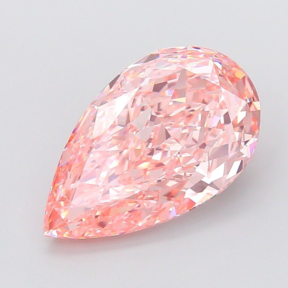 Loose Diamond - PEAR 16.01ct Fancy Vivid Pink VVS2: Loose Diamond - PEAR 16.01ct Fancy Vivid Pink VVS2 Source: This is a real non-mined Diamond that has been grown in a lab Shape: PEAR Carats: 16.01 Color: Fancy Vivid Pink Certification: IGI Video: