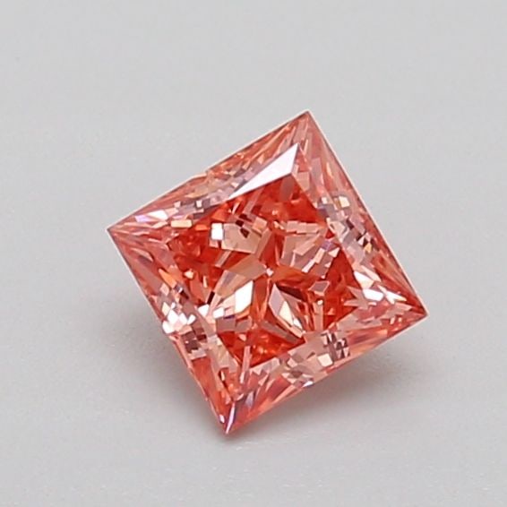 Loose Diamond - PRINCESS 0.49ct Fancy Vivid Brownish Pink VS1: Loose Diamond - PRINCESS 0.49ct Fancy Vivid Brownish Pink VS1 Source: This is a real non-mined Diamond that has been grown in a lab Shape: PRINCESS Carats: 0.49 Color: Fancy Vivid Brownish Pink Certif