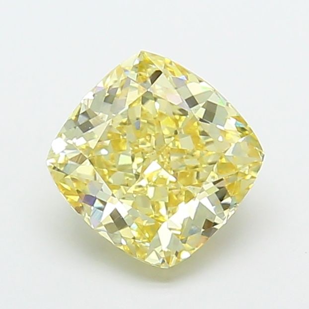 Loose Diamond - CUSHION MODIFIED 3.06ct Fancy Yellow VS2: Loose Diamond - CUSHION MODIFIED 3.06ct Fancy Yellow VS2 Source: This is a real non-mined Diamond that has been grown in a lab Shape: CUSHION MODIFIED Carats: 3.06 Color: Fancy Yellow Certification: I
