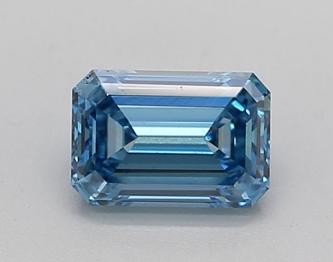Loose Diamond - EMERALD 0.76ct Fancy Blue VVS2: Loose Diamond - EMERALD 0.76ct Fancy Blue VVS2 Source: This is a real non-mined Diamond that has been grown in a lab Shape: EMERALD Carats: 0.76 Color: Fancy Blue Certification: IGI Video: