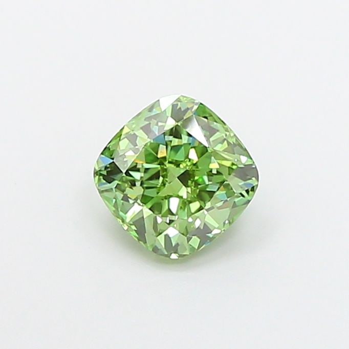 Loose Diamond - CUSHION MODIFIED 1.03ct Fancy Vivid Green VVS2: Loose Diamond - CUSHION MODIFIED 1.03ct Fancy Vivid Green VVS2 Source: This is a real non-mined Diamond that has been grown in a lab Shape: CUSHION MODIFIED Carats: 1.03 Color: Fancy Vivid Green Certi
